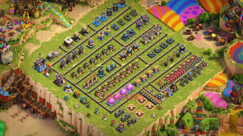 Town Hall 18 Base -progress base – Layout id: lxbco base layout