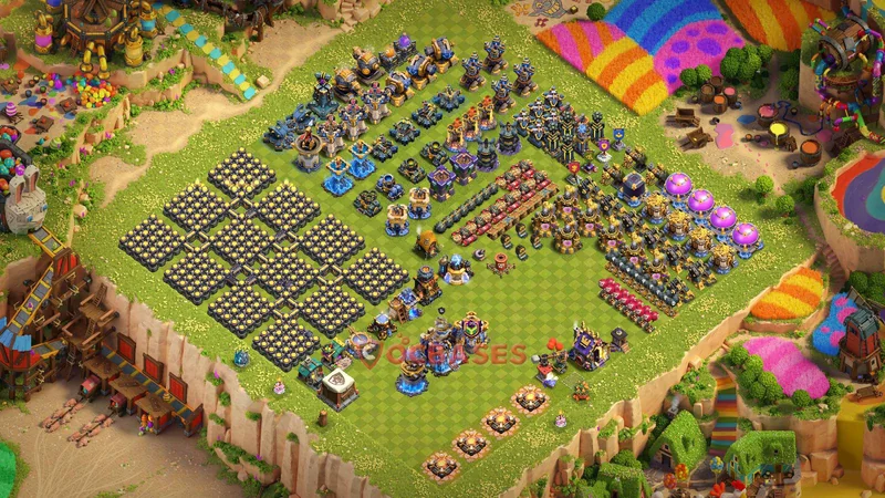 Town Hall 18 Base -progress base – Layout id: pn106 base layout