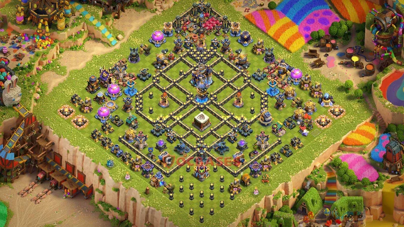 Town Hall 18 Base -trophy – Layout id: h47a3 base layout