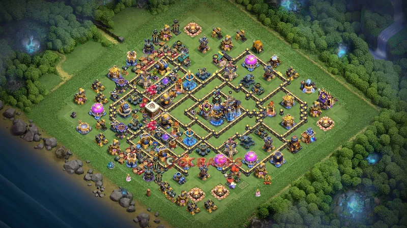 Town Hall 18 Base -trophy – Layout id: xzj7k base layout