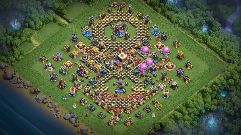 Town Hall 18 Base -trophy – Layout id: ivfsv base layout
