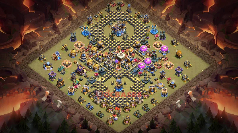 Town Hall 18 Base -war – Layout id: 9iqyw base layout