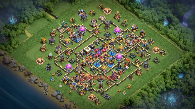 Town Hall 18 Base -farming – Layout id: oywl1 base layout