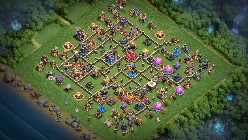 Town Hall 18 Base -trophy – Layout id: prf10 base layout