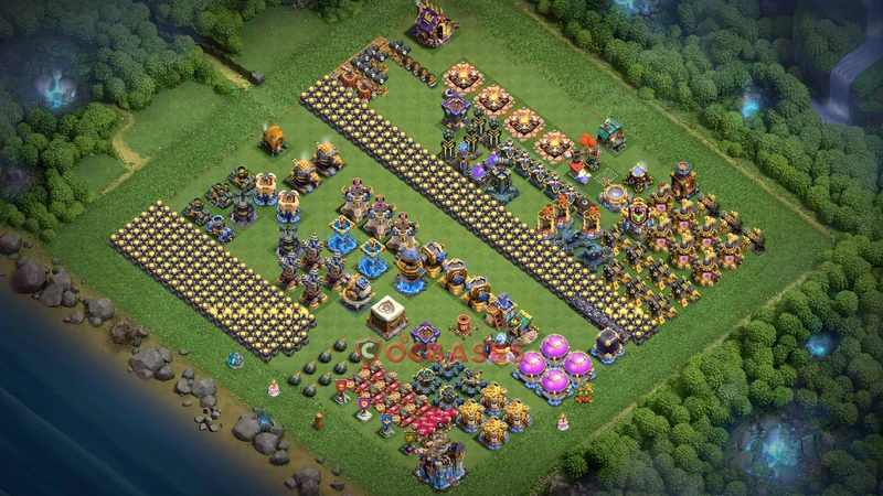 Town Hall 18 Base -progress base – Layout id: o298b base layout