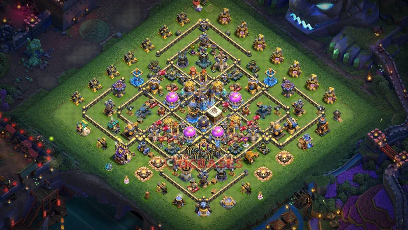 Town Hall 18 Base -farming – Layout id: 5ojdh base layout