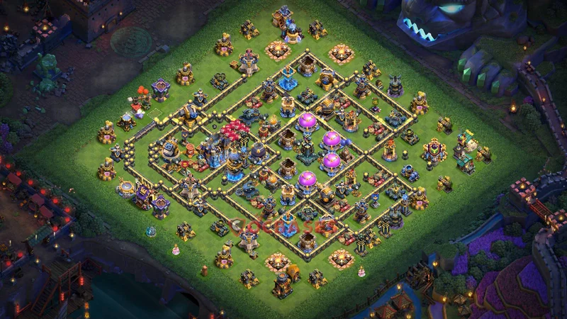 Town Hall 18 Base -farming – Layout id: k56g1 base layout