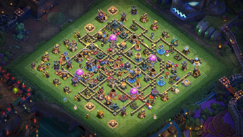 Town Hall 18 Base -farming – Layout id: orhew base layout