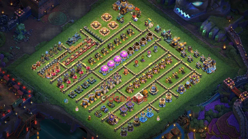 Town Hall 18 Base -progress base – Layout id: 941nn base layout
