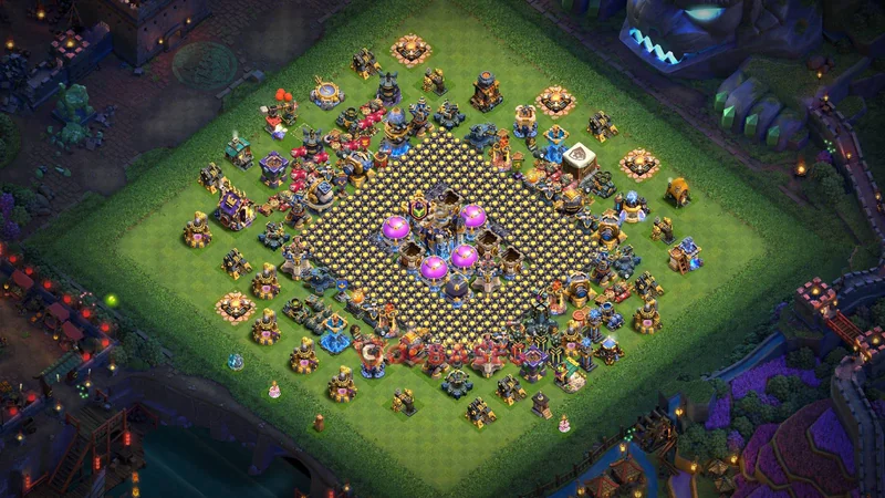 Town Hall 18 Base -farming – Layout id: lez2s base layout