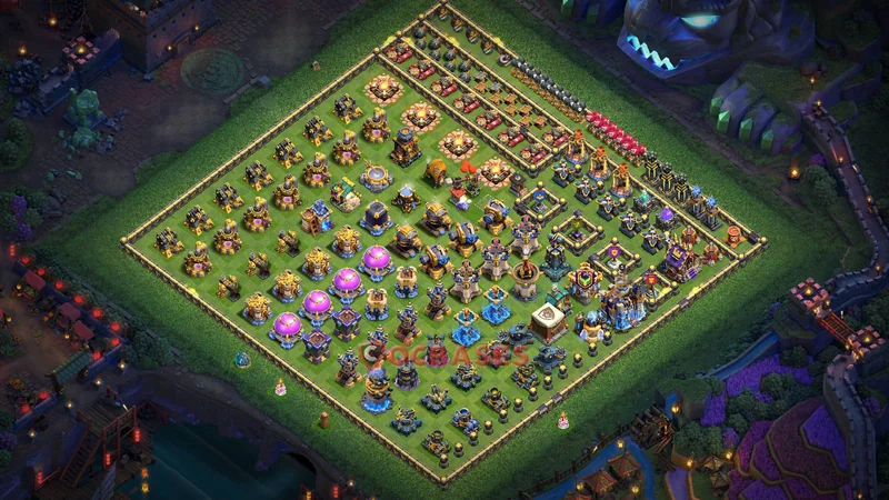 Town Hall 18 Base -progress base – Layout id: ce0vn base layout