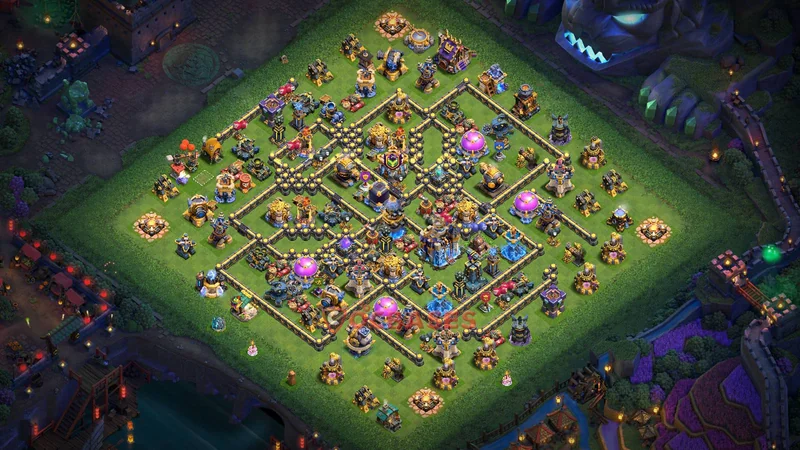 Town Hall 18 Base -farming – Layout id: jg4lu base layout