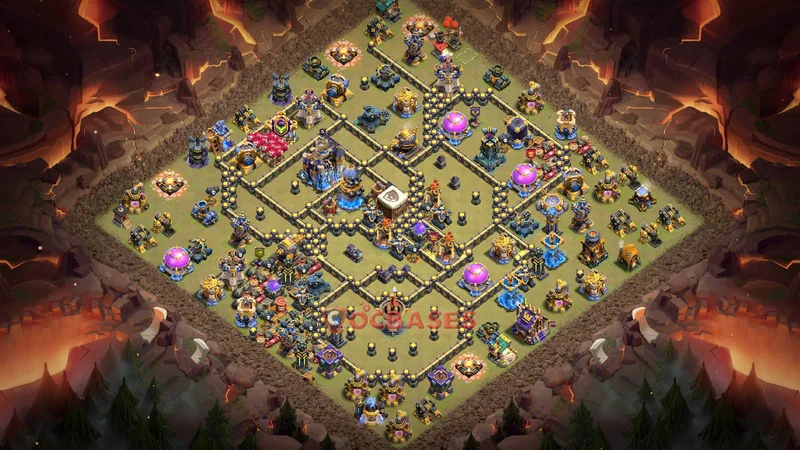 Town Hall 18 Base -war – Layout id: plgwb base layout