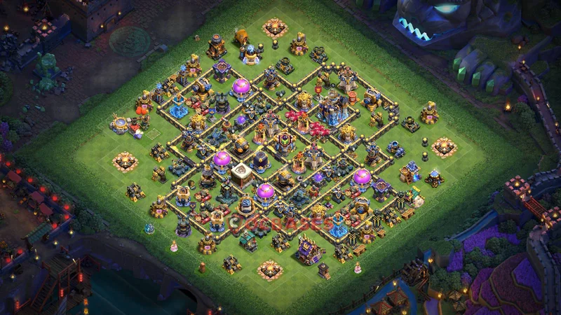 Town Hall 18 Base -farming – Layout id: ttsgx base layout