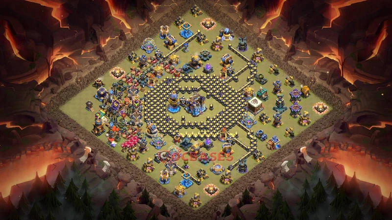 Town Hall 18 Base -war – Layout id: kgz8v base layout