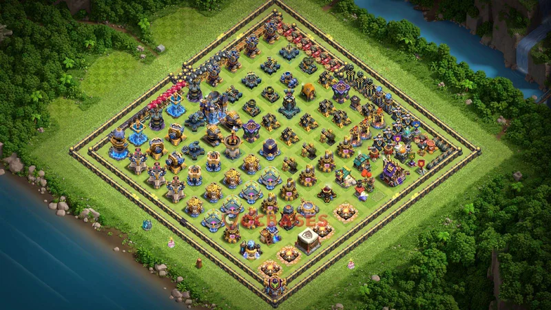 Town Hall 18 Base -fun – Layout id: 2bi3v base layout