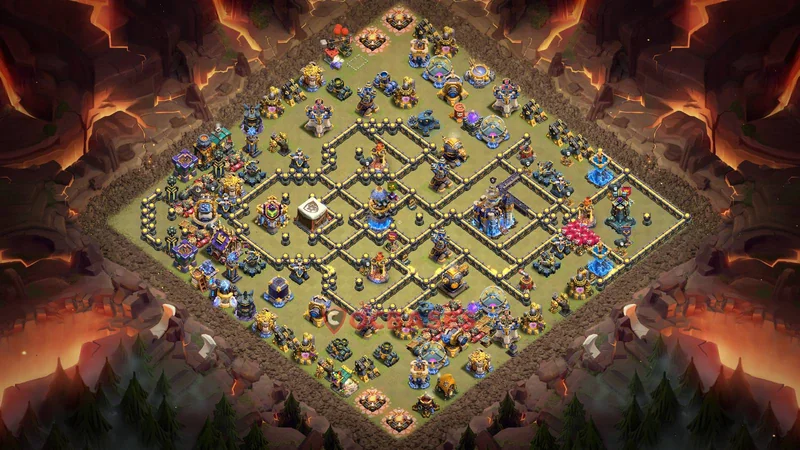 Town Hall 18 Base -war – Layout id: ut81h base layout
