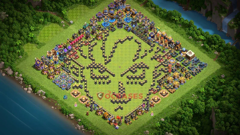Town Hall 18 Base -fun – Layout id: cw096 base layout