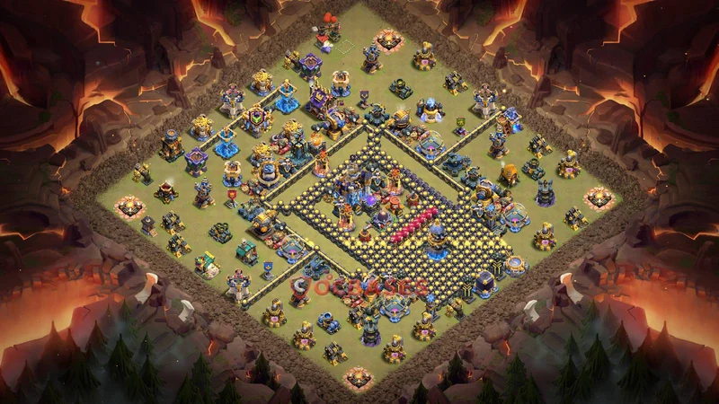 Town Hall 18 Base -war – Layout id: 9n7rj base layout