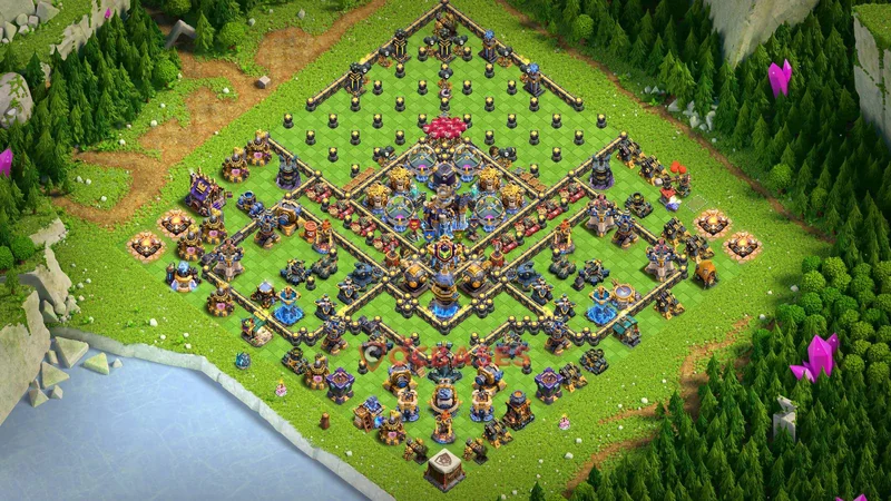 Town Hall 18 Base -farming – Layout id: 898gx base layout