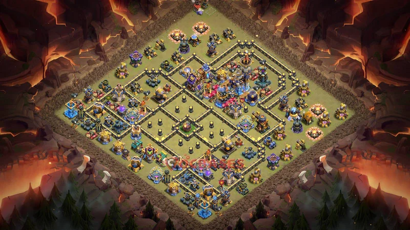 Town Hall 18 Base -war – Layout id: 4ao1l base layout