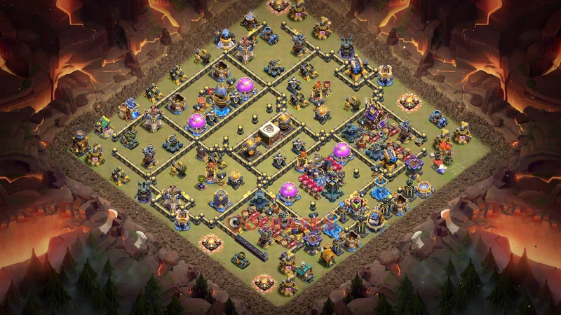 Town Hall 18 Base -war – Layout id: 4dnt8 base layout