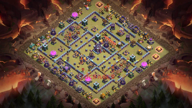 Town Hall 15 Base -war – Layout id: 2v7wz base layout