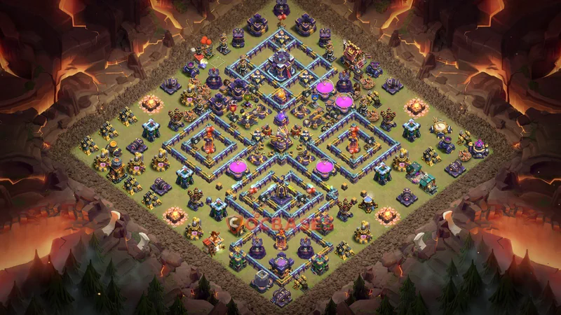 Town Hall 15 Base -war – Layout id: 6w8kg base layout