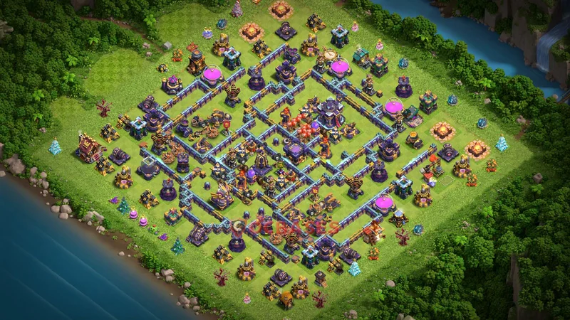 Town Hall 15 Base -trophy – Layout id: 5m5i4 base layout