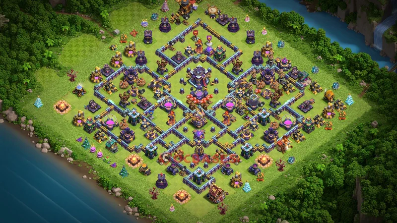Town Hall 15 Base -farming – Layout id: t03kv base layout
