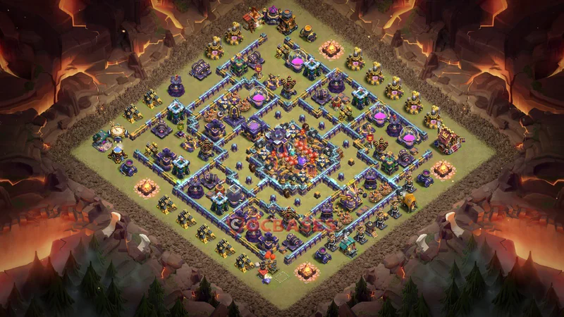 Town Hall 15 Base -war – Layout id: modpr base layout