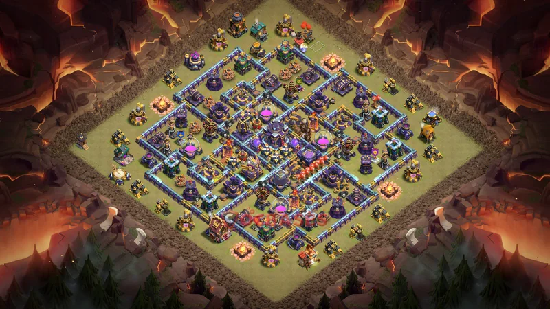 Town Hall 15 Base -war – Layout id: ipoqd base layout
