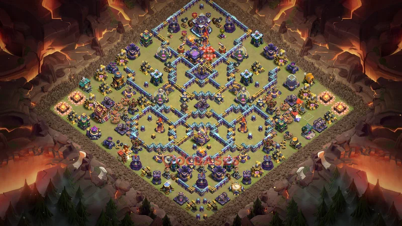 Town Hall 15 Base -war – Layout id: kofpn base layout