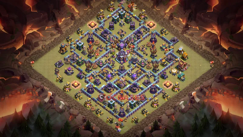Town Hall 15 Base -war – Layout id: n04yo base layout