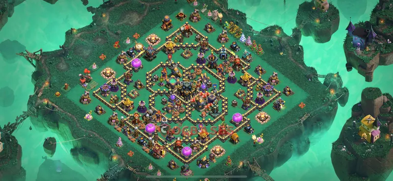 Town Hall 17 Base -war – Layout id: etgwh base layout