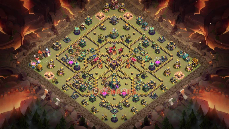 Town Hall 14 Base -war – Layout id: 08bu5 base layout