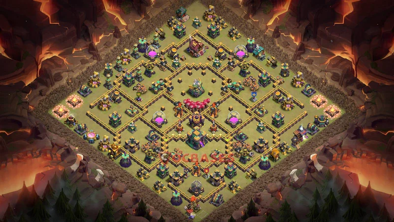 Town Hall 14 Base -war – Layout id: l9ibg base layout