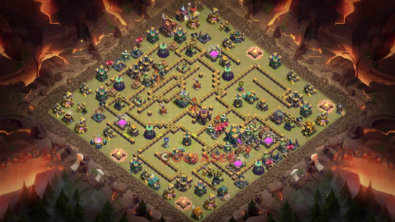 Town Hall 14 Base -war – Layout id: s6yif base layout