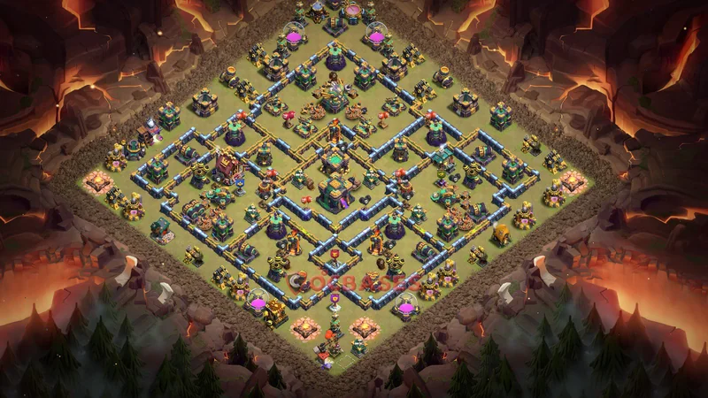 Town Hall 14 Base -war – Layout id: gzgh6 base layout