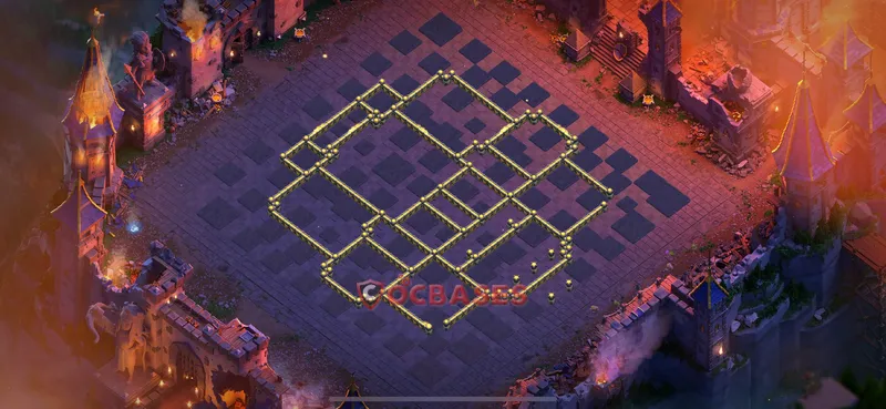 Town Hall 17 Base -war – Layout id: oek3d base layout, image 1