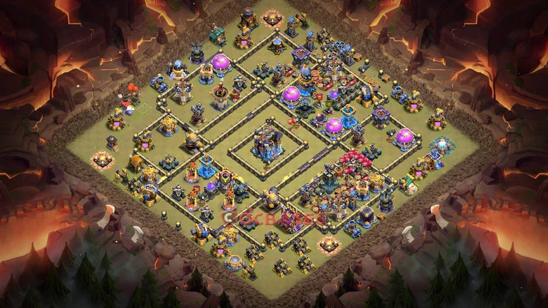 Town Hall 18 Base -war – Layout id: y2jyv base layout
