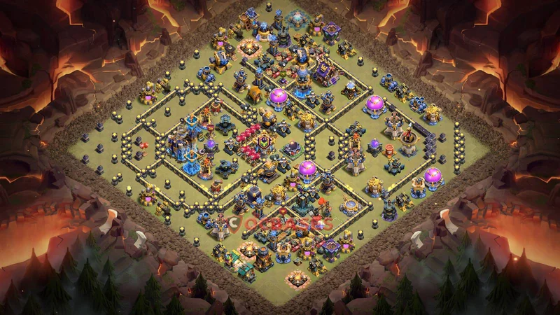 Town Hall 18 Base -war – Layout id: flmiu base layout