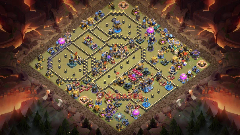 Town Hall 18 Base -war – Layout id: meccy base layout