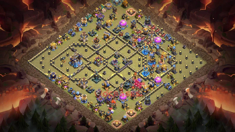 Town Hall 18 Base -war – Layout id: 5bmhb base layout