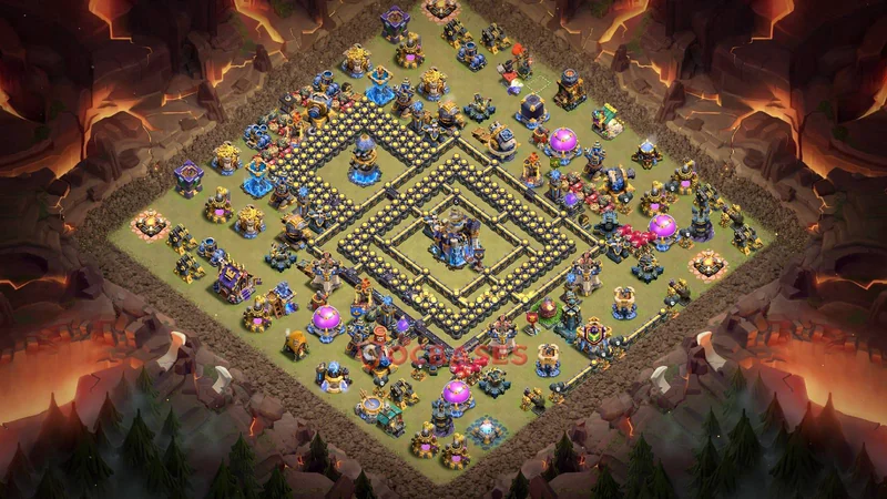 Town Hall 18 Base -war – Layout id: nayik base layout
