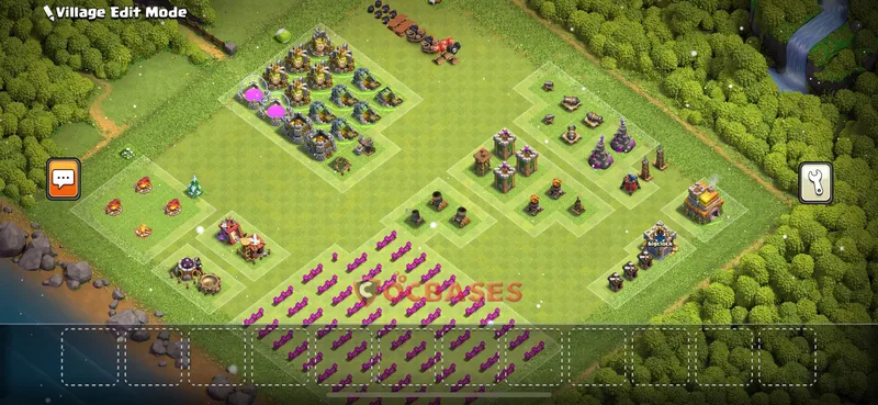 Town Hall 7 Base -progress base – Layout id: fbsyb base layout