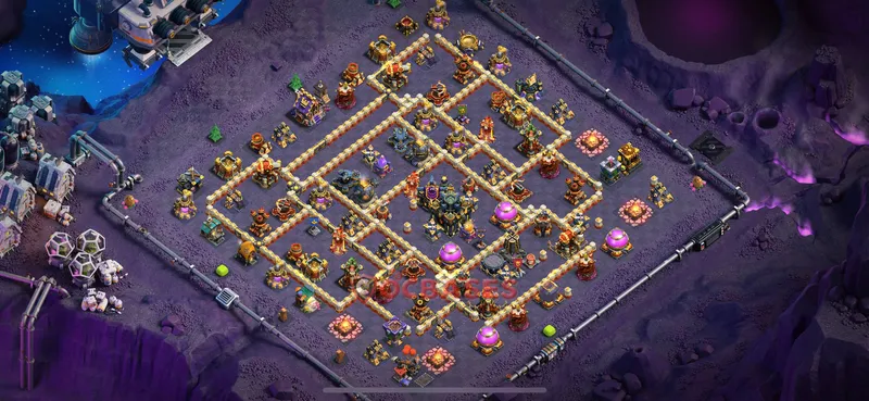 Town Hall 17 Base -war – Layout id: 4ibr3 base layout