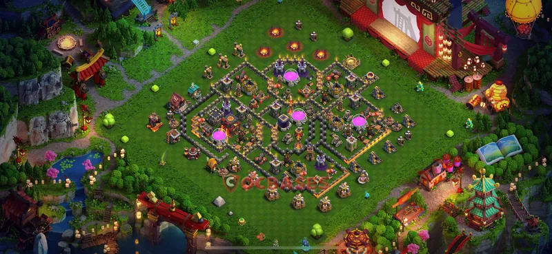Town Hall 10 Base -hybrid – Layout id: w5m7c base layout, image 2