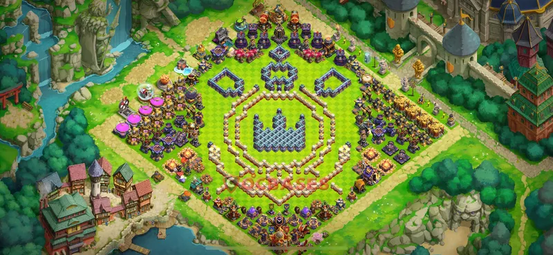 Town Hall 16 Base -fun – Layout id: tkljn base layout
