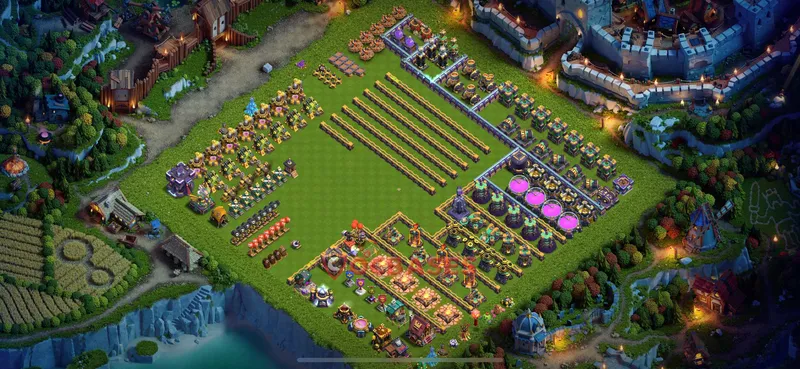 Town Hall 15 Base -progress base – Layout id: h6fzm base layout
